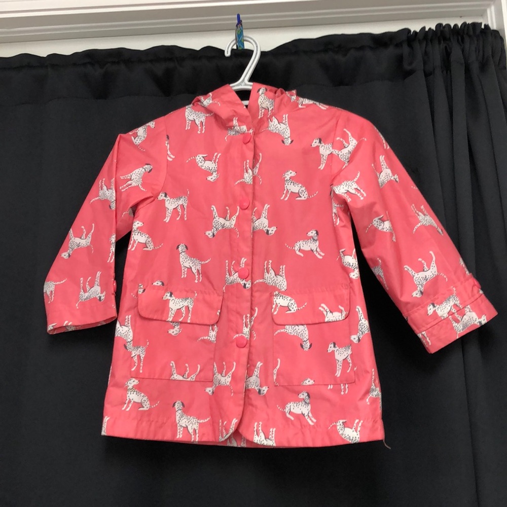 Cat & Jack girls’ Dalmatian covered rain ☔️ jacket